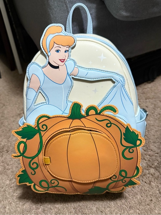 Disney Handbags - Disney Loungefly Cinderella Ballgown Pumpkin Mini Backpack New with Tags
